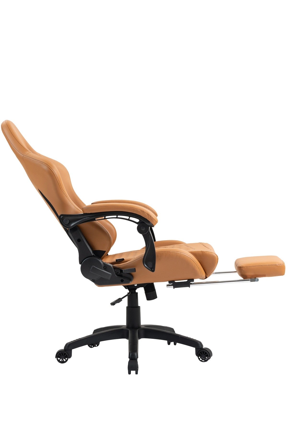 Silla Gamer Oficina Krone XL Reclinable + Masaje + Apoyapiés - Camel