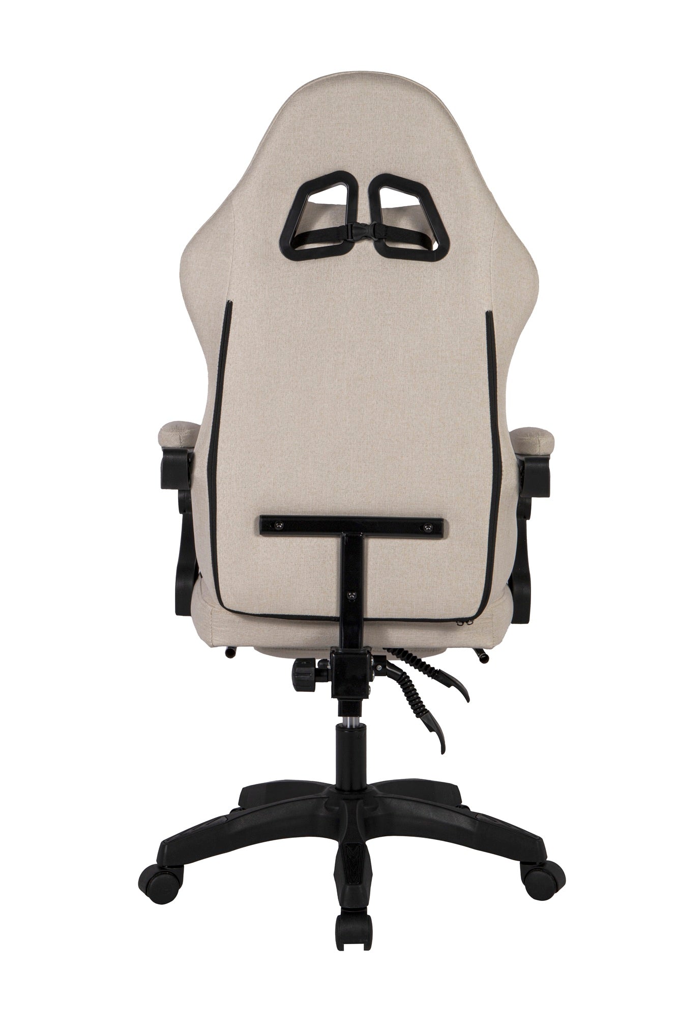 Silla Gamer Oficina Krone Reclinable Fabric Crema
