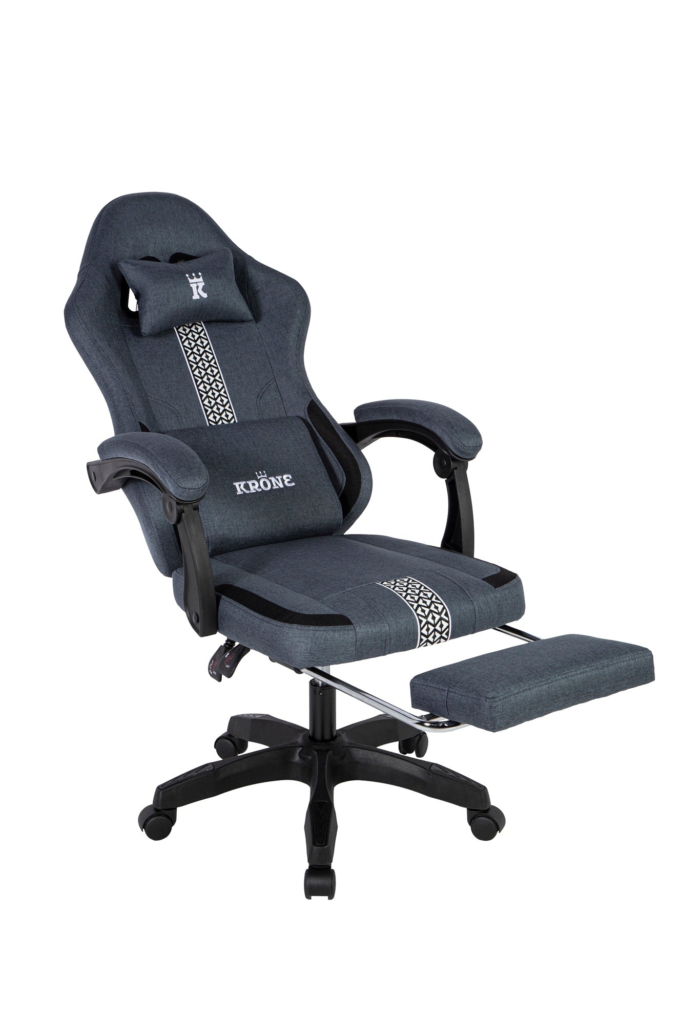 Silla Gamer Oficina Krone Reclinable Fabric Azul