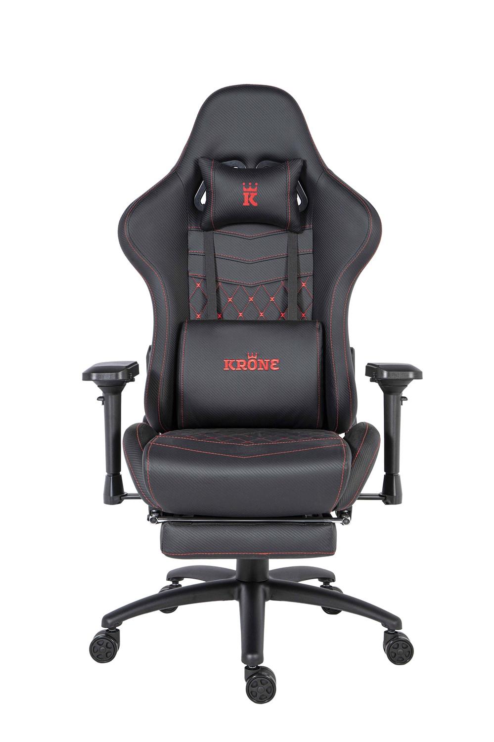 Silla Gamer Oficina Krone XL PRO Reclinable + Masaje + Apoyapies 1