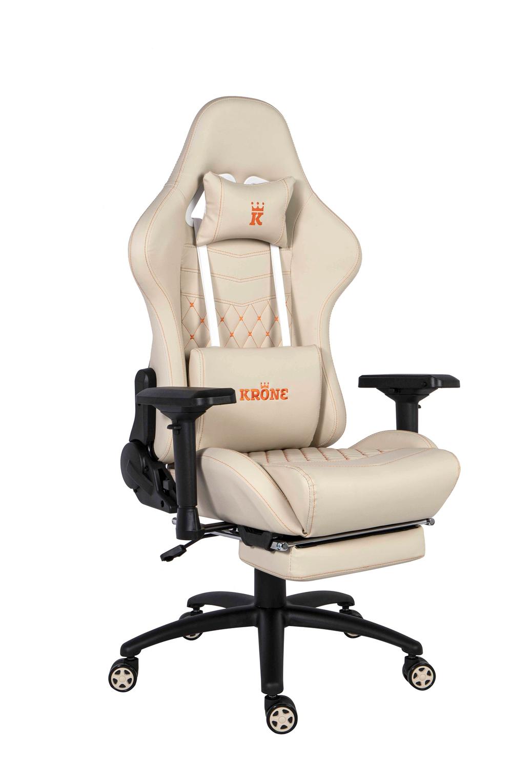Silla Gamer Oficina Krone XL PRO Reclinable + Masaje + Apoyapies 13
