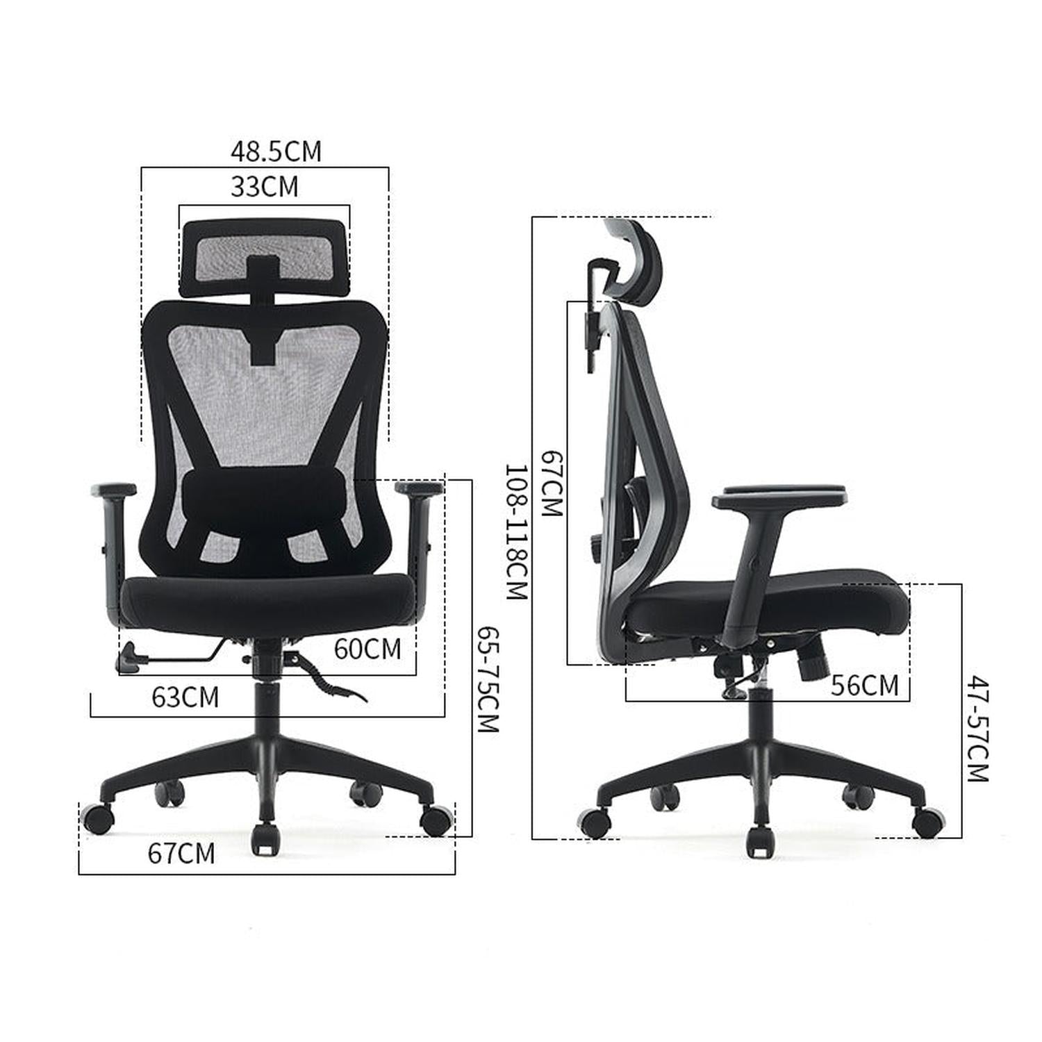 Silla escritorio oficina ergonómica Krone Orión 6