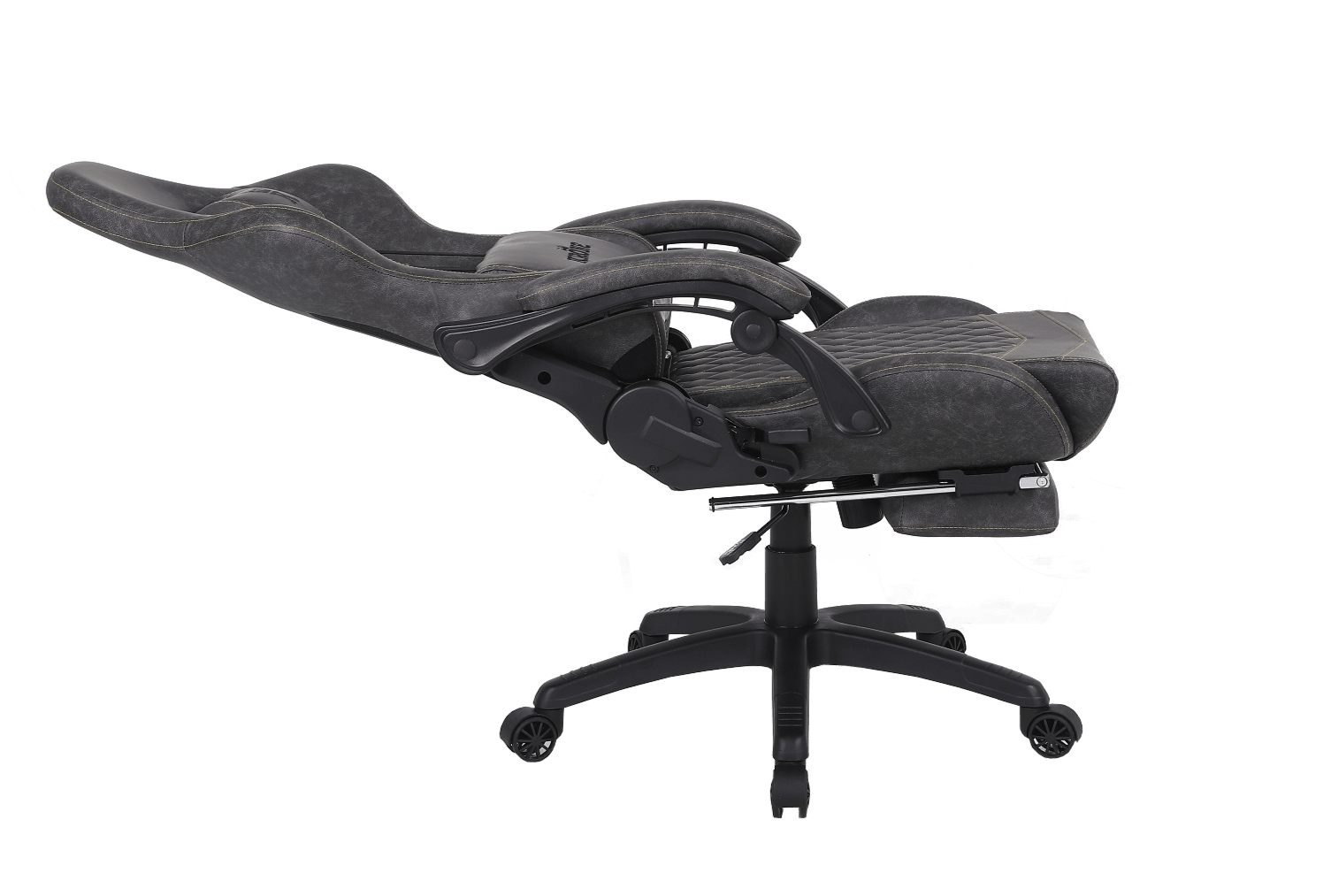 Silla Gamer Oficina Krone XL Reclinable + Masaje + Apoyapiés - Grafito - Kronestore.cl