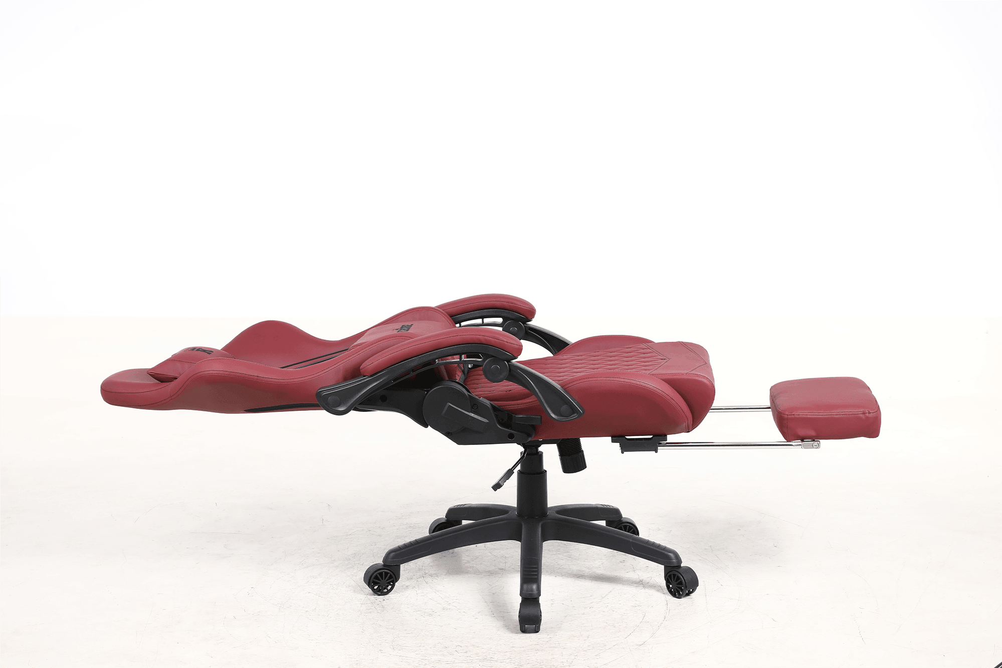 Silla Gamer Oficina Krone XL Reclinable + Masajeador + Apoyapiés Burdeo - Kronestore.cl