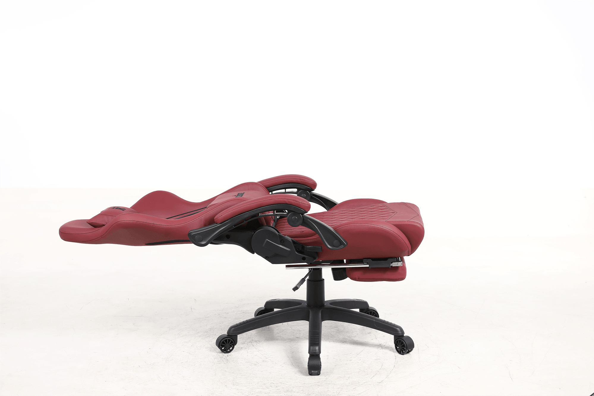 Silla Gamer Oficina Krone XL Reclinable + Masajeador + Apoyapiés Burdeo - Kronestore.cl