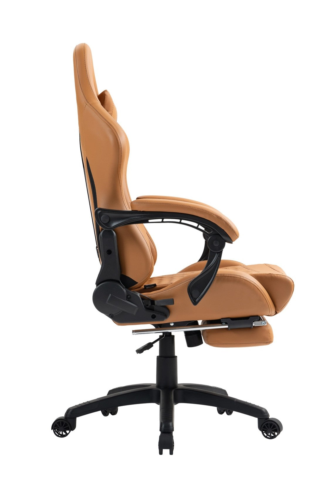 Silla Gamer Oficina Krone XL Reclinable + Masaje + Apoyapiés - Camel