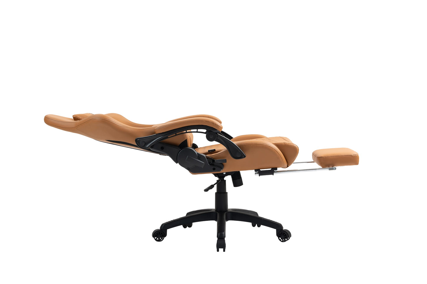 Silla Gamer Oficina Krone XL Reclinable + Masaje + Apoyapiés - Camel