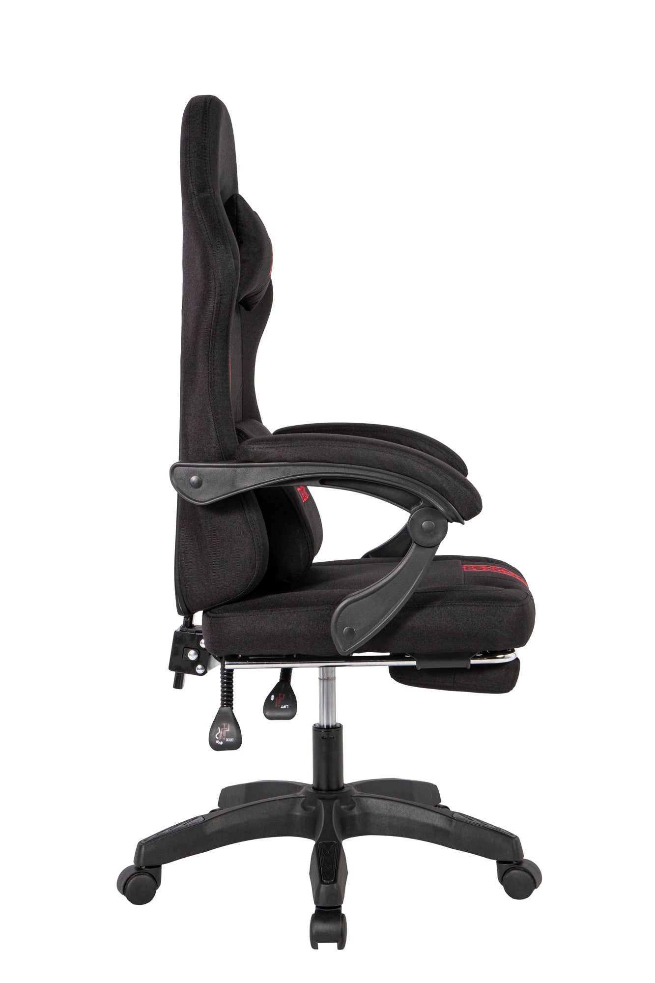 Silla Gamer Oficina Krone Reclinable Fabric Negra