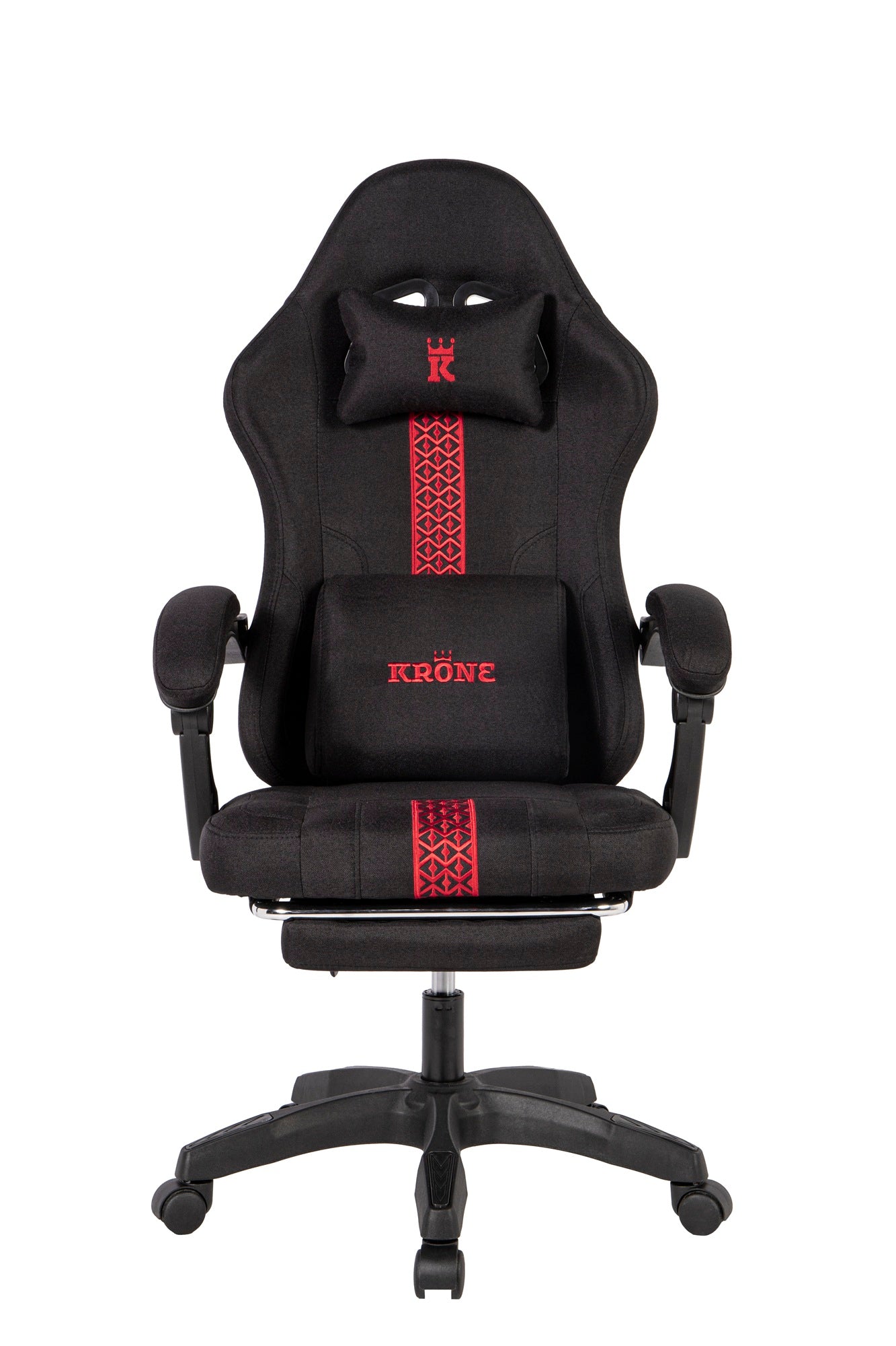 Silla Gamer Oficina Krone Reclinable Fabric Negra