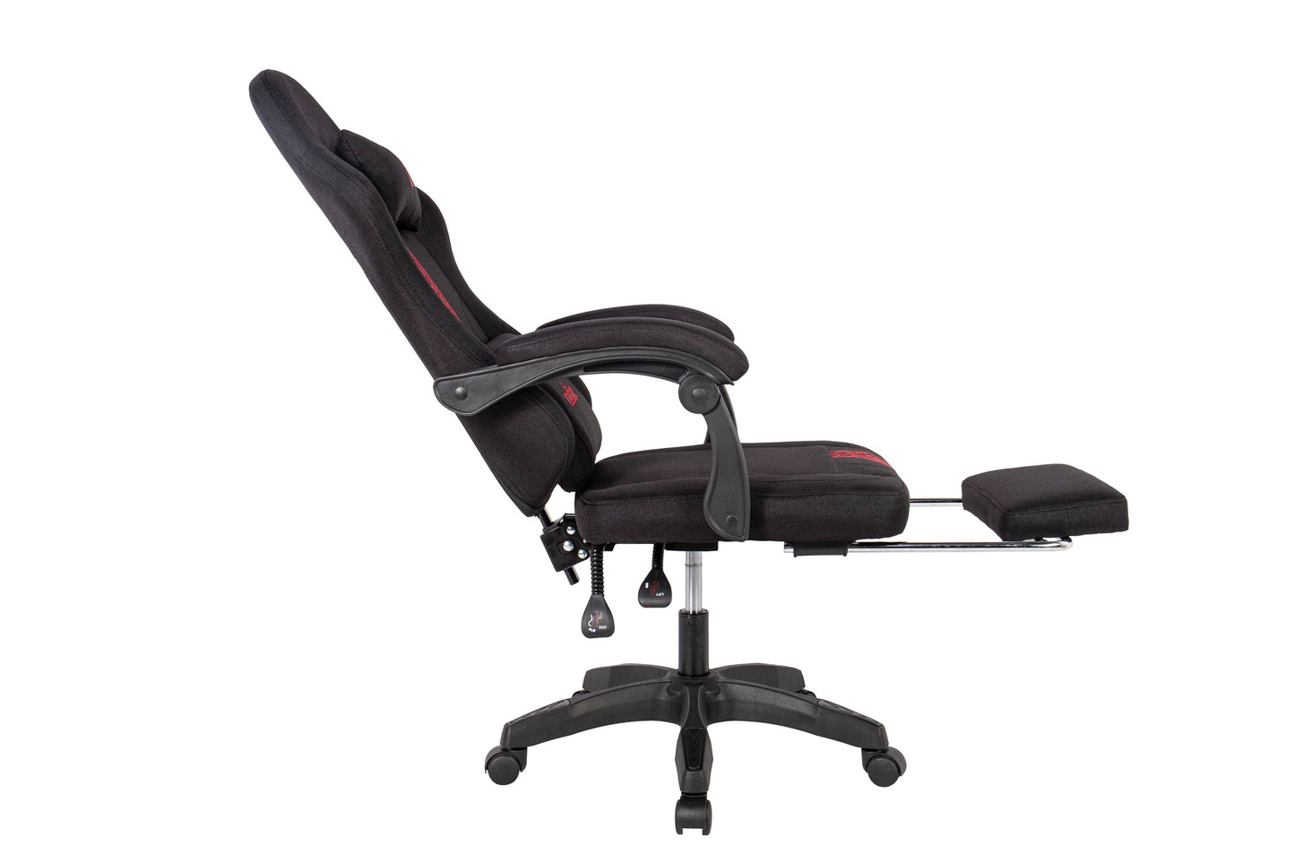 Silla Gamer Oficina Krone Reclinable Fabric Negra