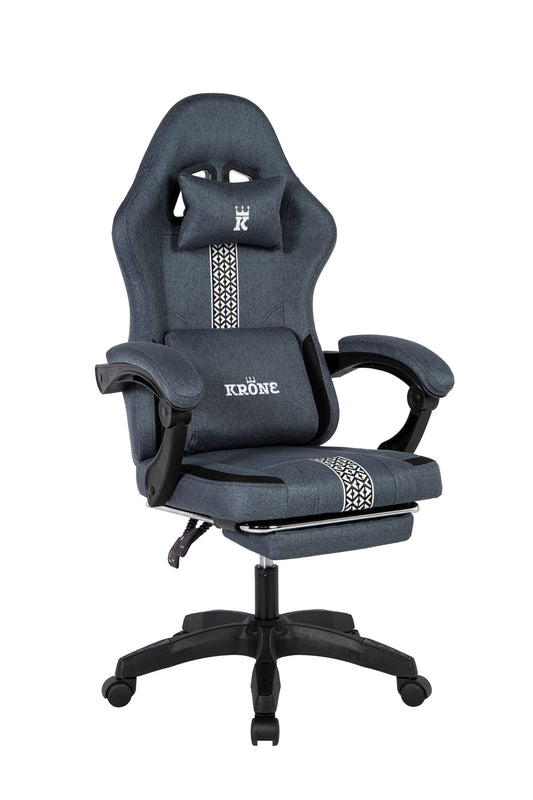 Silla Gamer Oficina Krone Reclinable Fabric Azul
