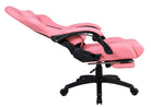 Silla Gamer Oficina Krone XL Reclinable + Masaje + Apoyapiés - Rosado - Kronestore.cl