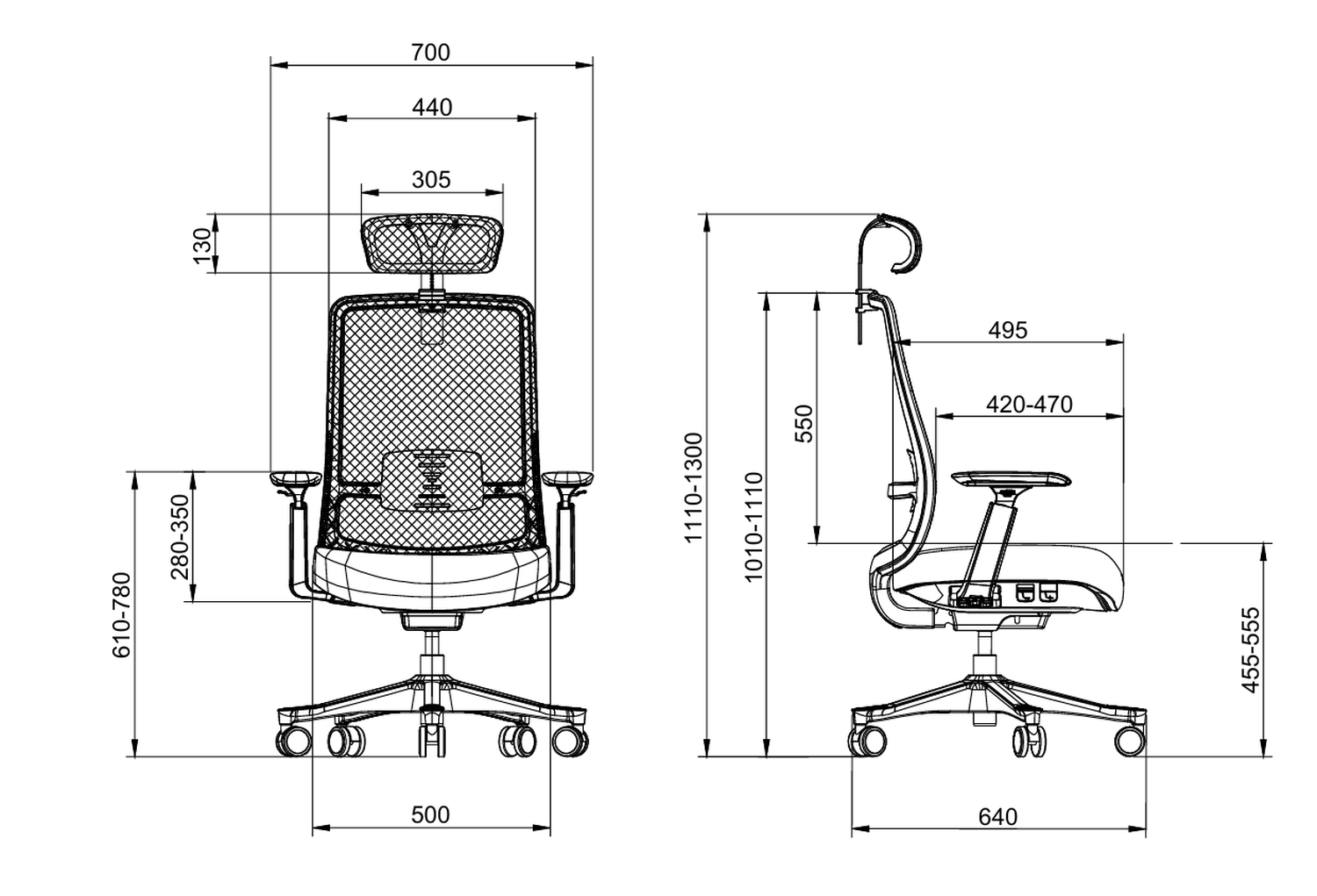 Silla Oficina Ejecutiva Ergonómica Krone Atenea Mesh 13