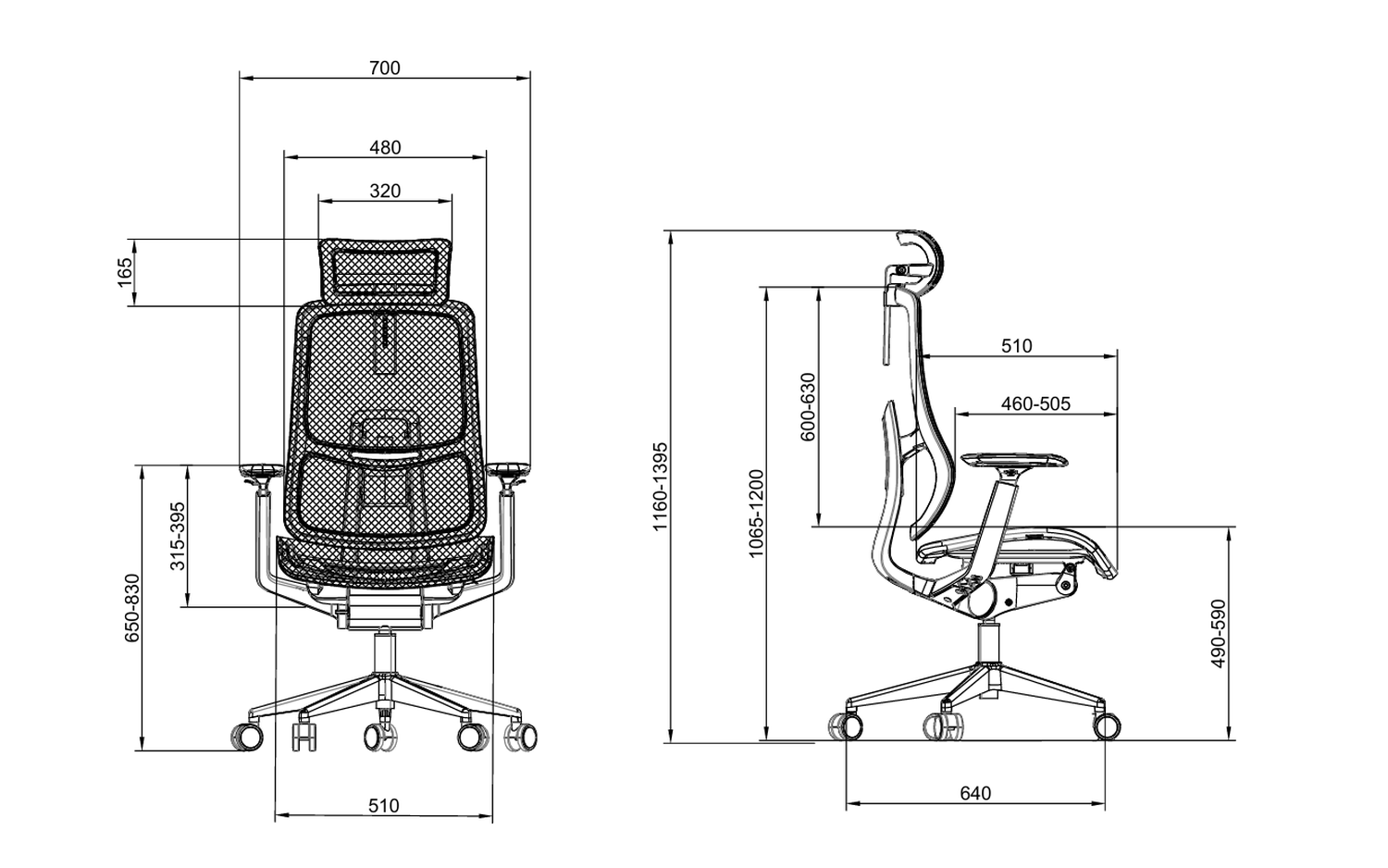 Silla Oficina Ejecutiva Premium Krone Mesh Apolo 7
