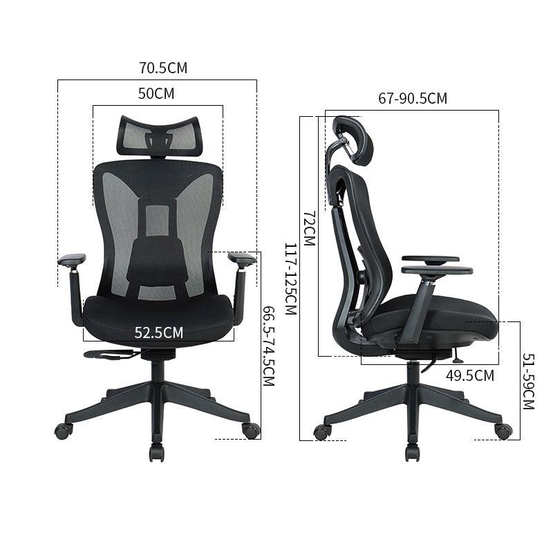 Silla Ejecutiva Ergonómica Krone Titán PRO con Soporte Lumbar - Kronestore.cl