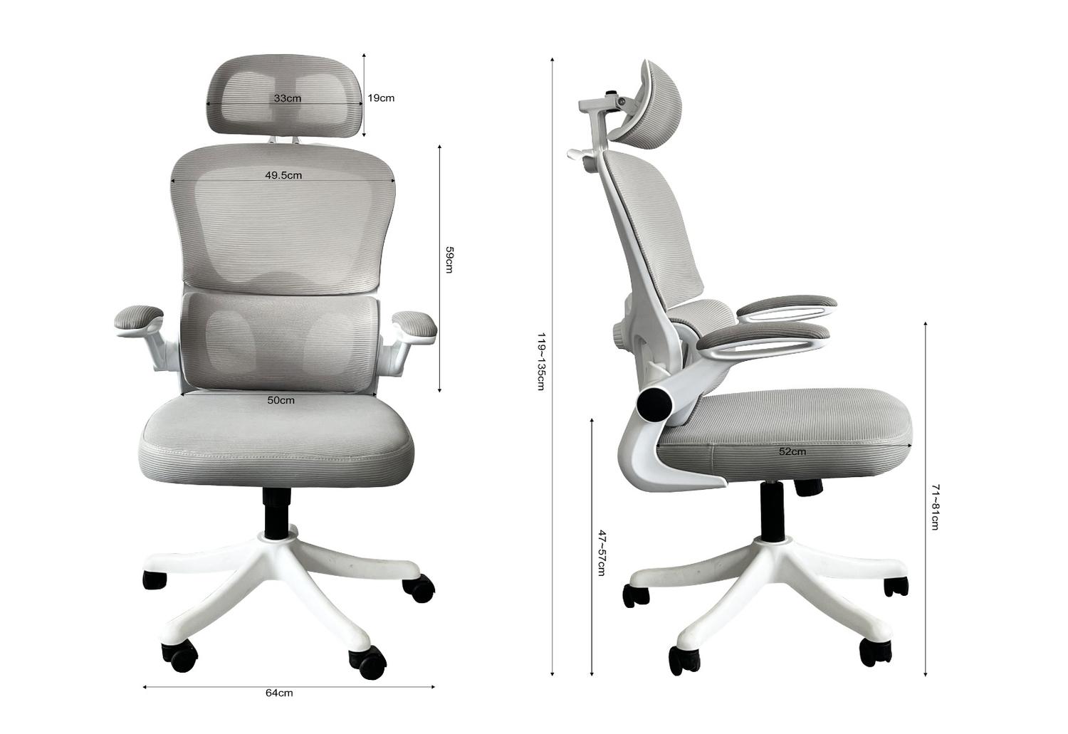 Silla Oficina Krone Irish Mesh - Blanca – Kronestore.cl