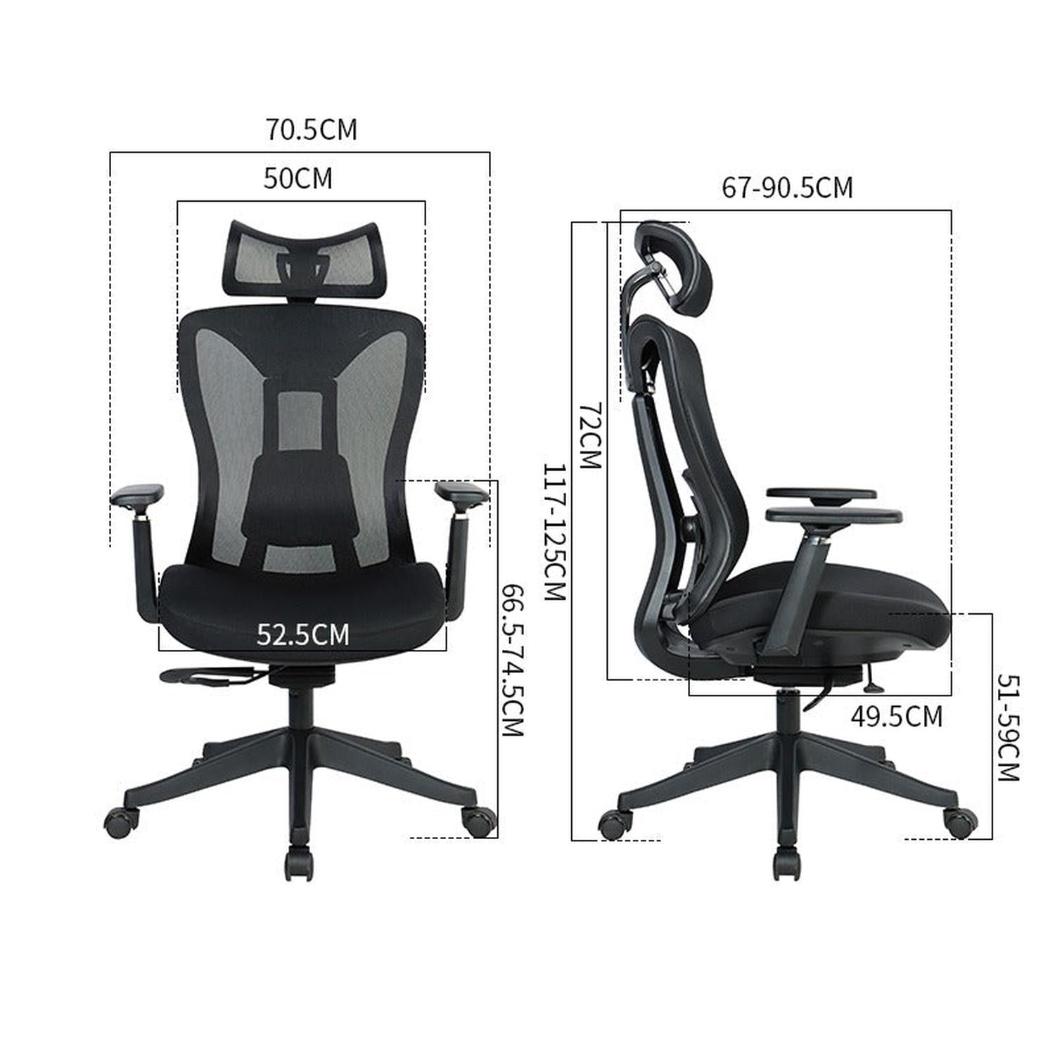 Silla escritorio oficina ergonómica Krone Titan Pro 7