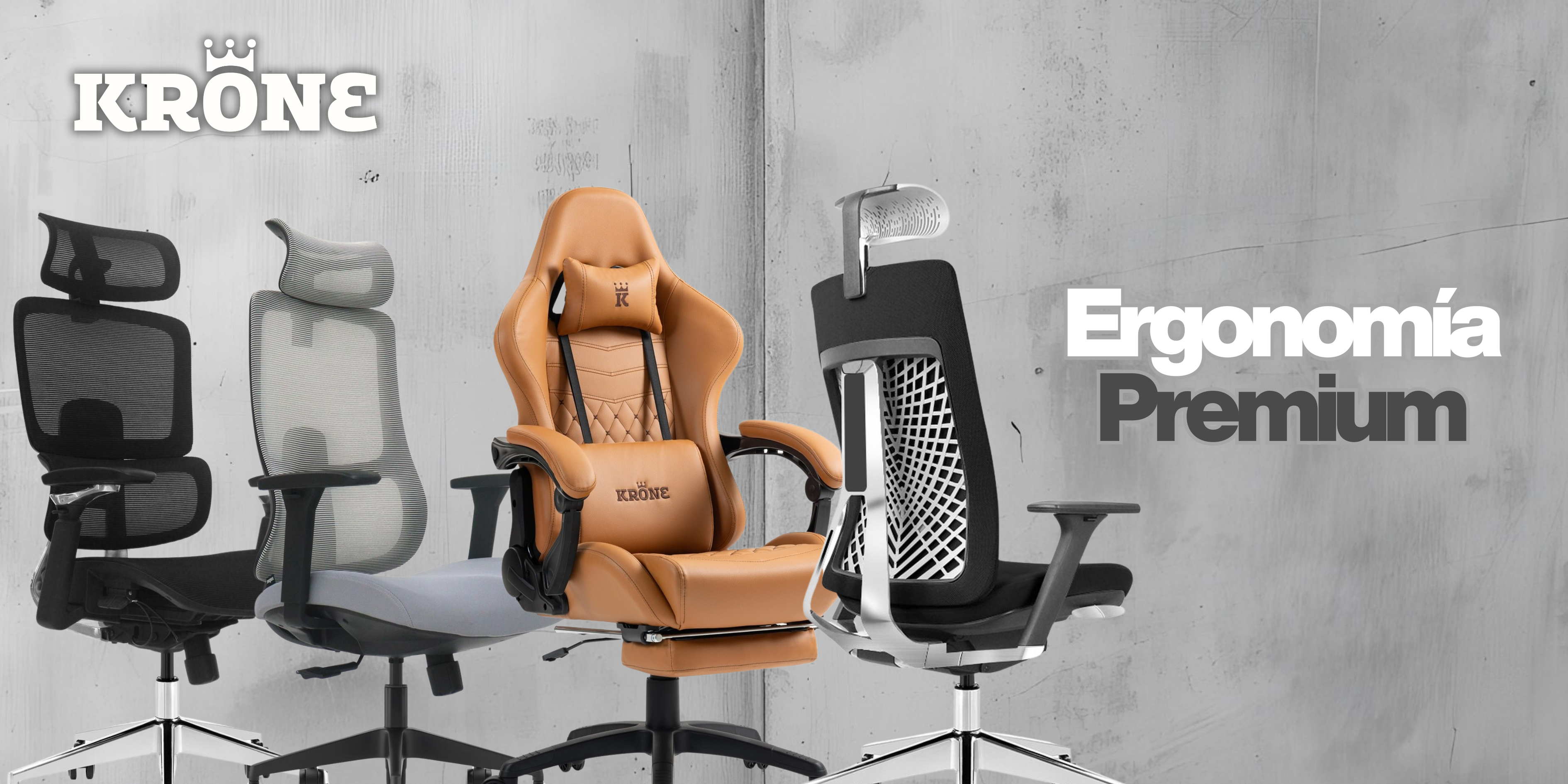 Sillas Gamer Oficina Premium Krone