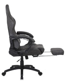 Silla Gamer Oficina Krone XL Reclinable + Masaje + Apoyapiés - Grafito - Kronestore.cl